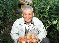 栃木県名誉農業士釜井敏男さんのトマト
